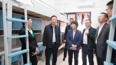 莫锦荣书记一行到高等职业技术学院、附设中医bat365在线官网平台工作调研