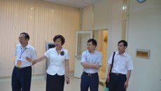 自治区教育厅高教处副处长李勇齐莅临bat365在线官网平台护理学院检查第三届广西高职院校技能大赛赛前布点工作