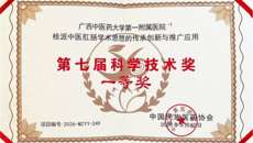 第一附属医院一项成果获评第七届中国民族医药协会科学技术奖一等奖